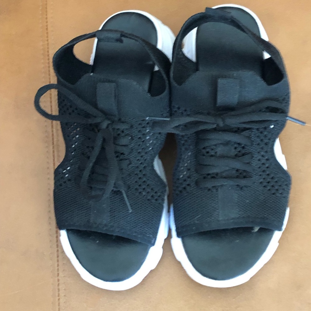 Women’s black sneaker sandals